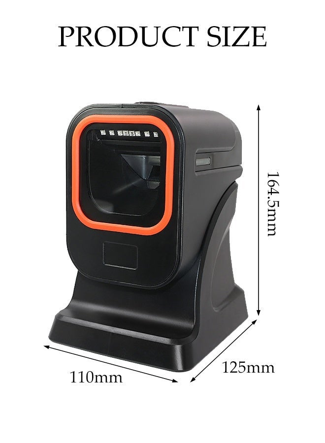 DUNISO Automatic Barcode Scanner, Wired Automatic Bar Code Imager Reader, Omnidirectional Scanning for Retail Store, Warehouse, Supermarket, Library, POS System - Image 2
